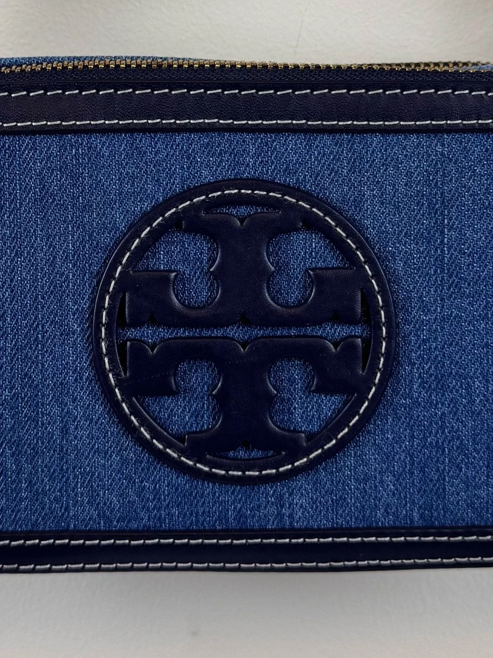 Tory Burch Miller Denim Mini Crossbody Bag with Dust Bag